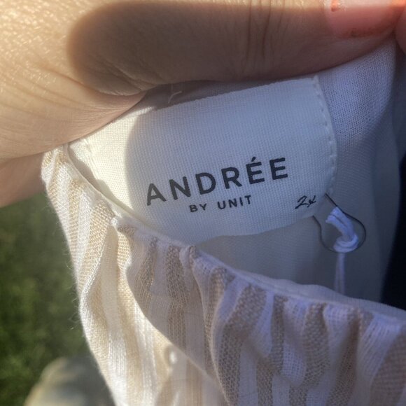 Andree By Unit Boho Smock Dress Size 2XL Loose fitting sundress Lined NWOT - Picture 7 of 12